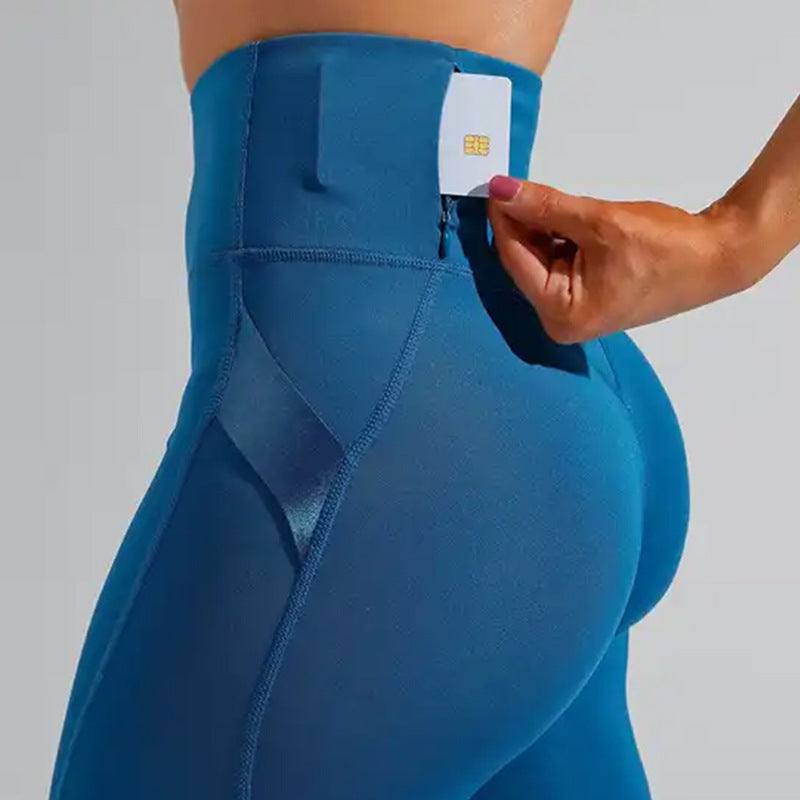 Lomme Tights med Høj Talje Formende Fitness Yoga Bukser