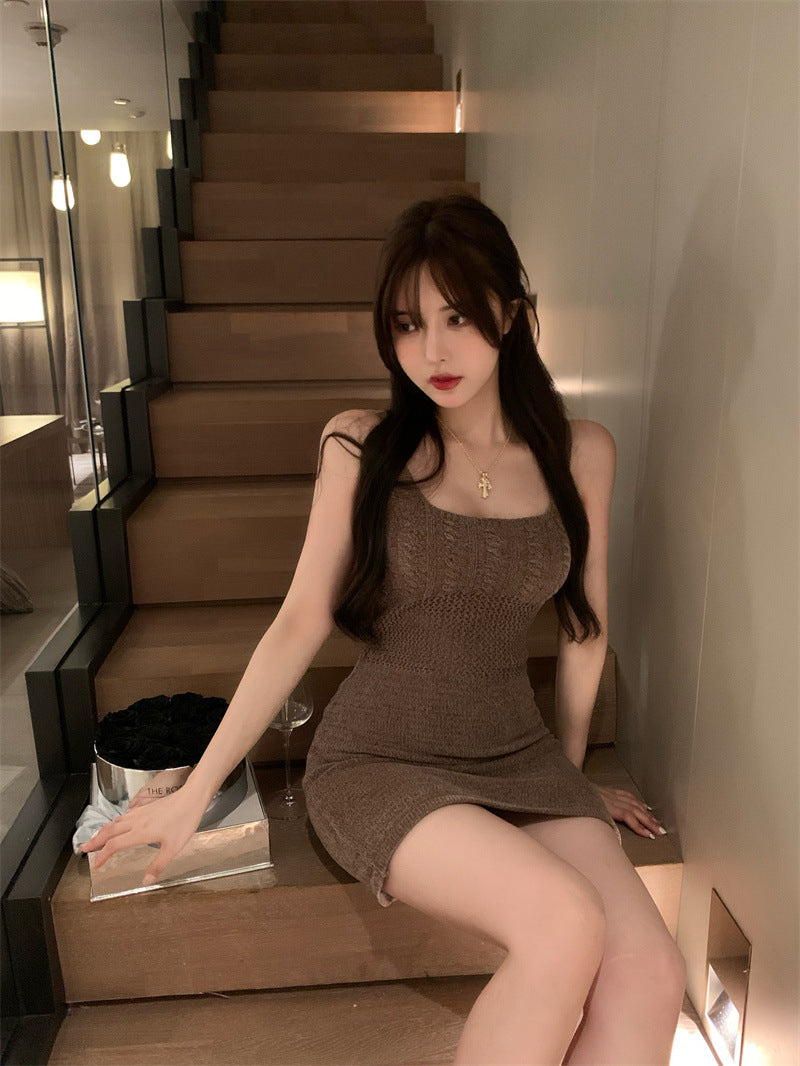 Women's Sexy Bodycon Waist-Cinching Slip Dress