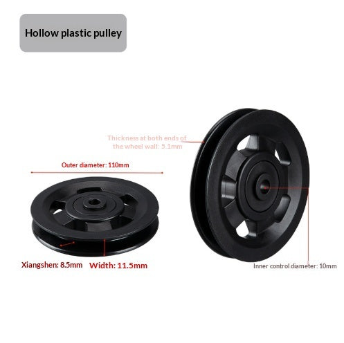 Fitness Equipment Hollow Outer Diameter 12010090 Nylon Pulley Accessory