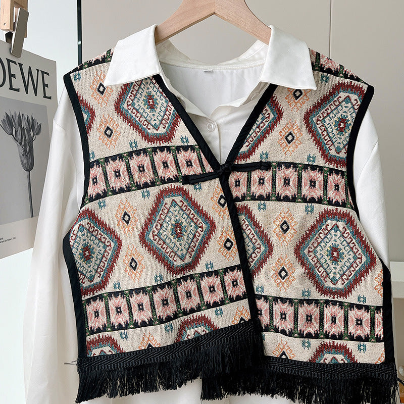 Hong Kong Style Shawl For Women New Spring Summer Ethnic Style