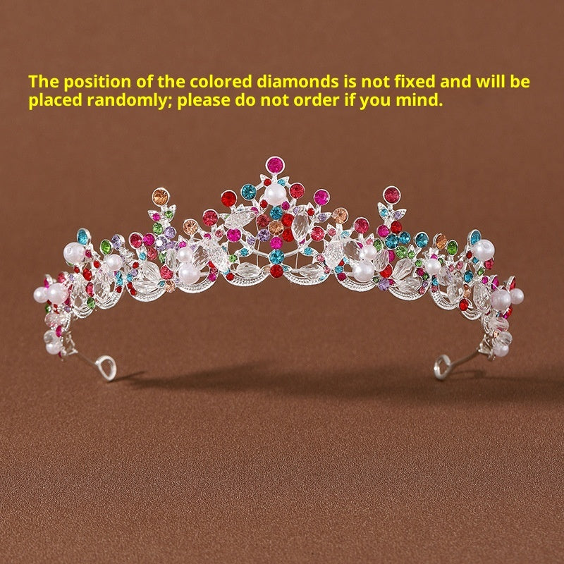 Elegant Handmade Crown Bridal Headdress Women's Wedding Dress Hair Accessories