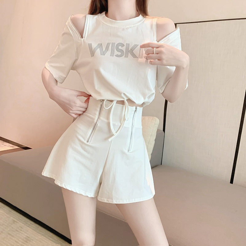 Salt-style Slightly Mature Two-piece Set Internet-famous