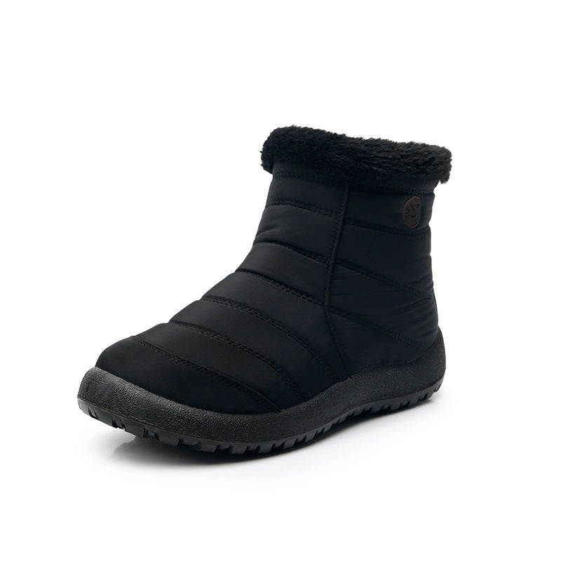 Womens Thickened Cotton Snow Boots Waterproof