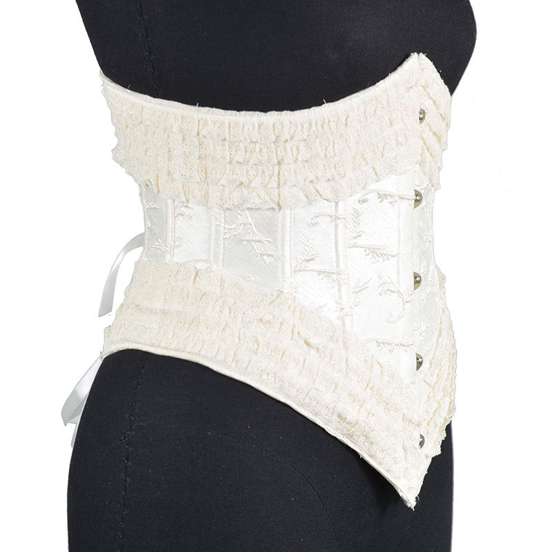 30cm Long 5-button Fishbone Lolita Lace Waist Seal