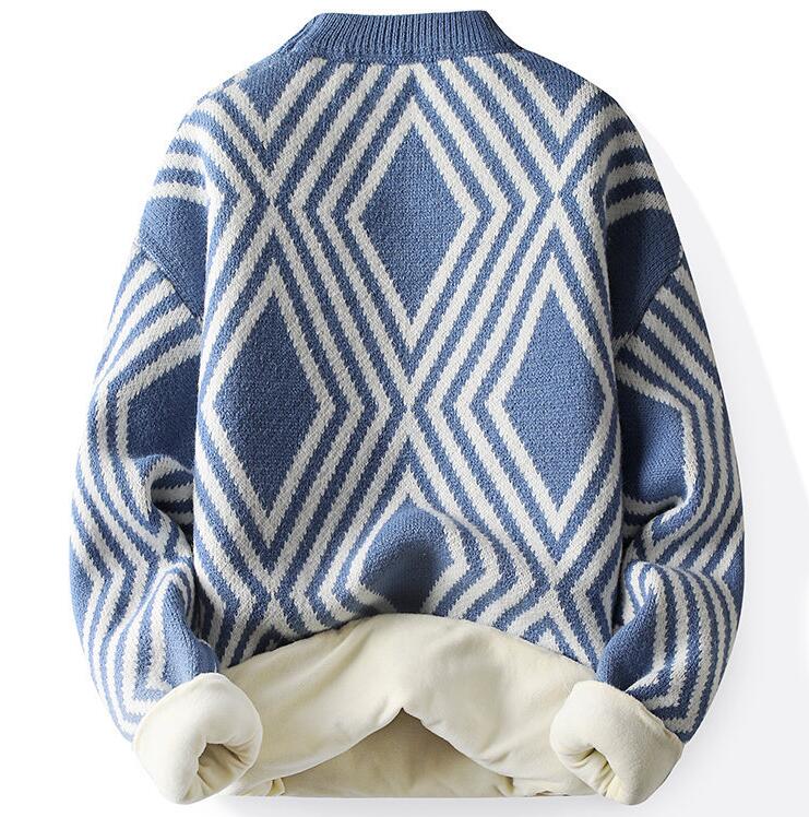 Rundhalset Cashmere Sweater Herrestrik