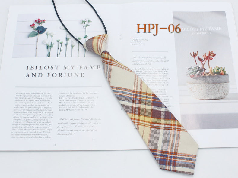 Japanese College Jk Plaid Tie Free Style