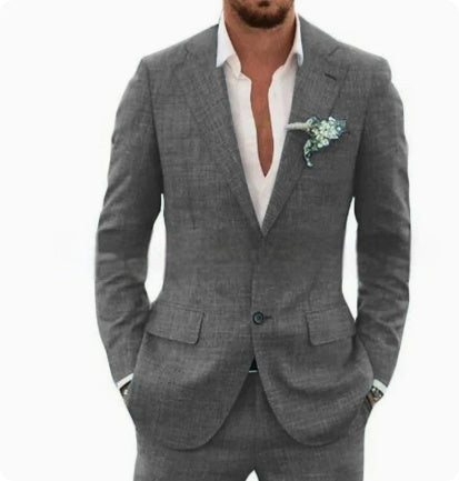 Men's Suit Linen Suit Wedding Party