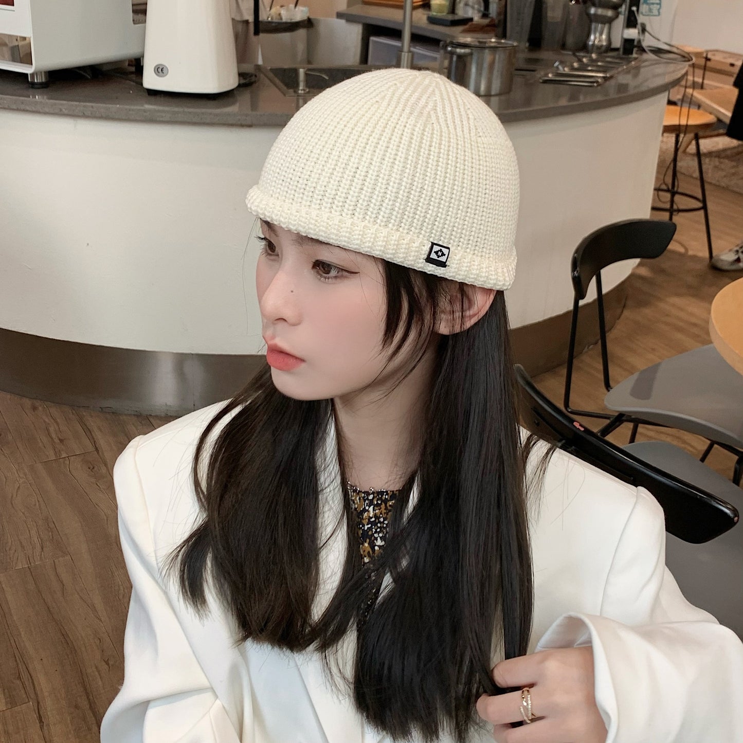Solid Color Woolen Dome Knitted Hat