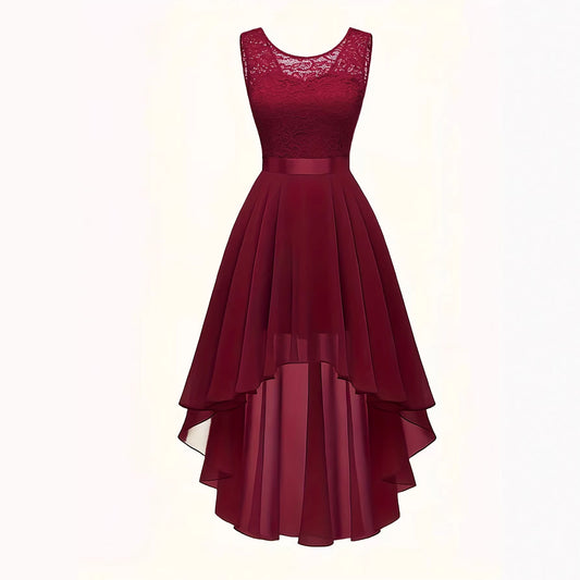 New Front-short Back-long Slim-fit Sleeveless Dress