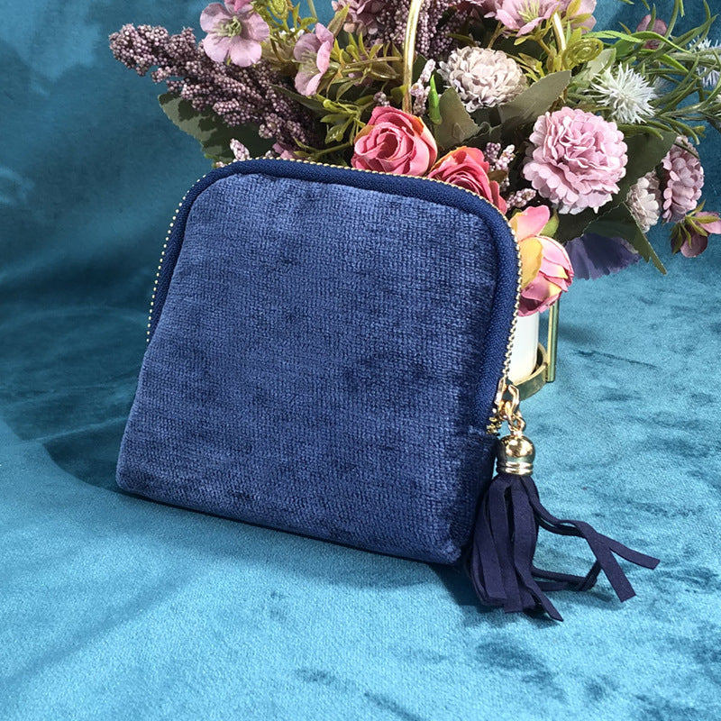 Tassel Crystal Pearl Bracelet Storage Jewelry Bag