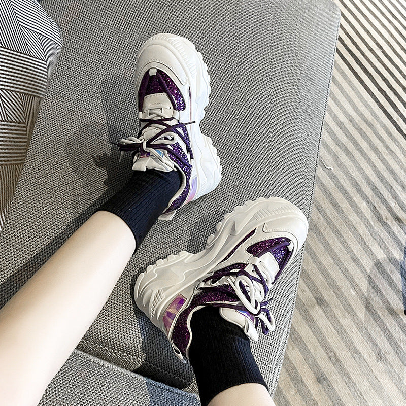 Korean Women's Shoes With Thick Soles