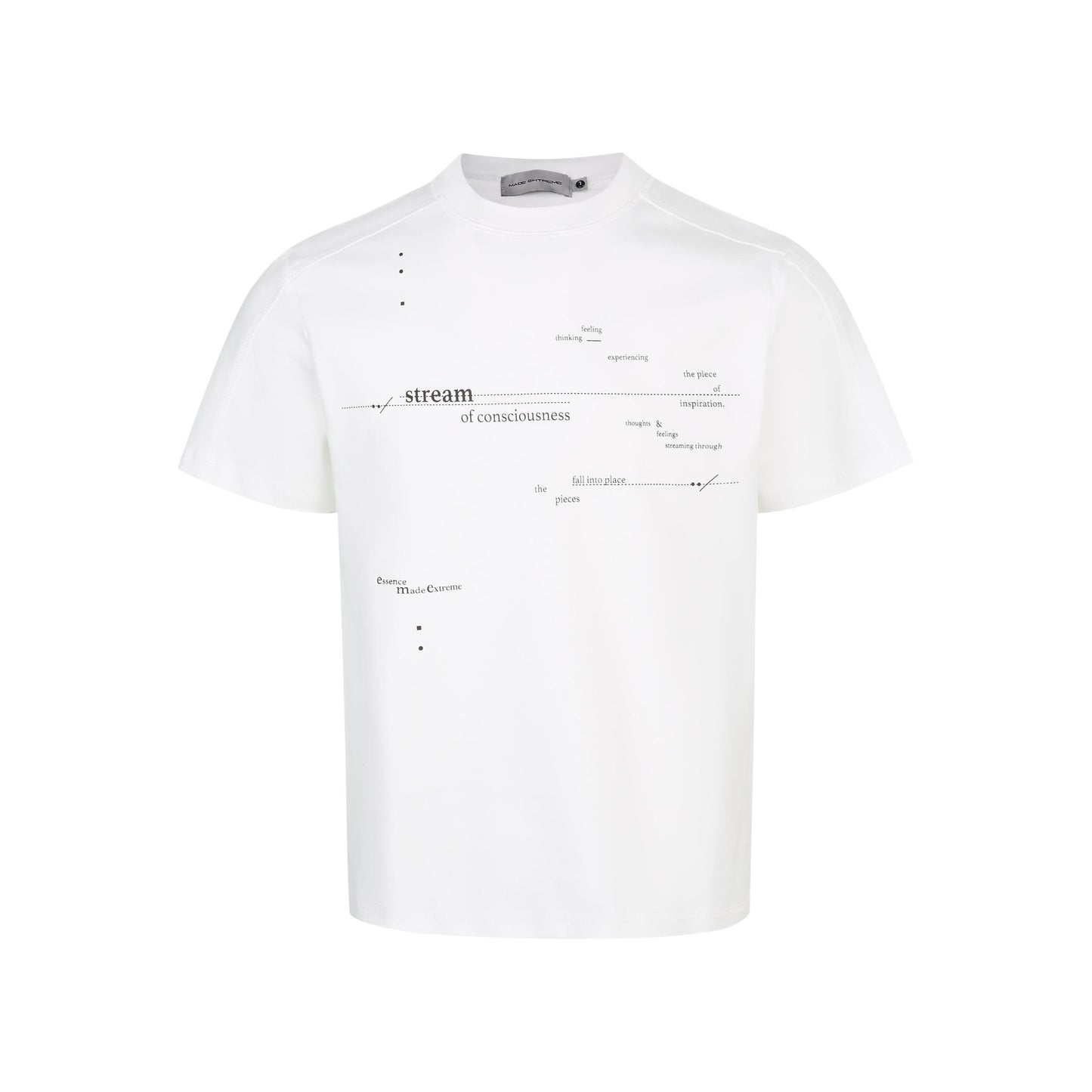 Amerikansk stil sommer enkelhed design brevsprint løs komfortabel og afslappet T-shirt