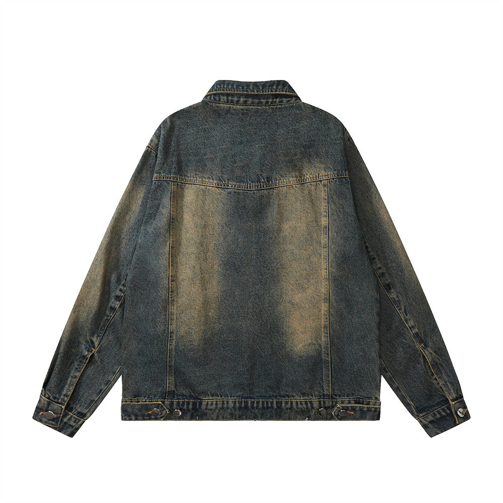 Men's High Street Design Sense Niche Personality Patchwork Jacket
