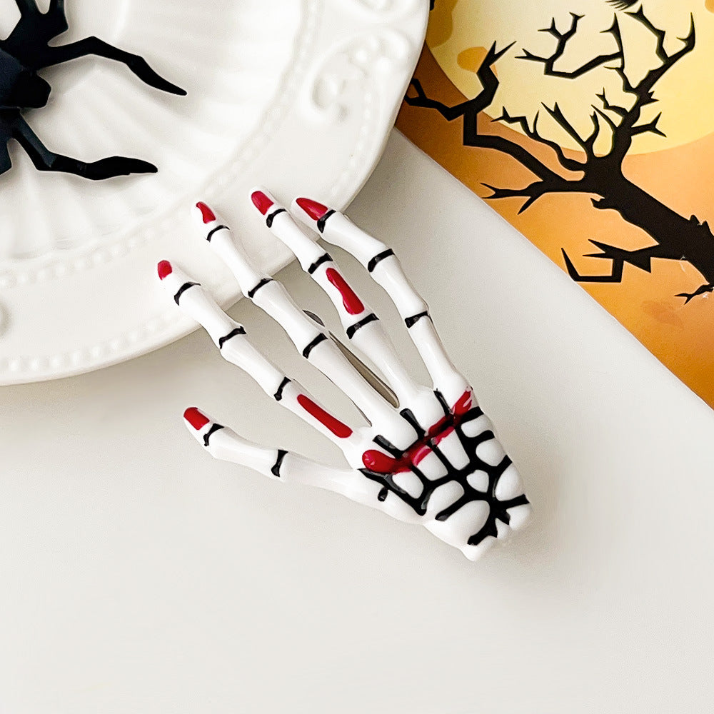 Halloween Skull Harajuku Hand Bone Hair Clip