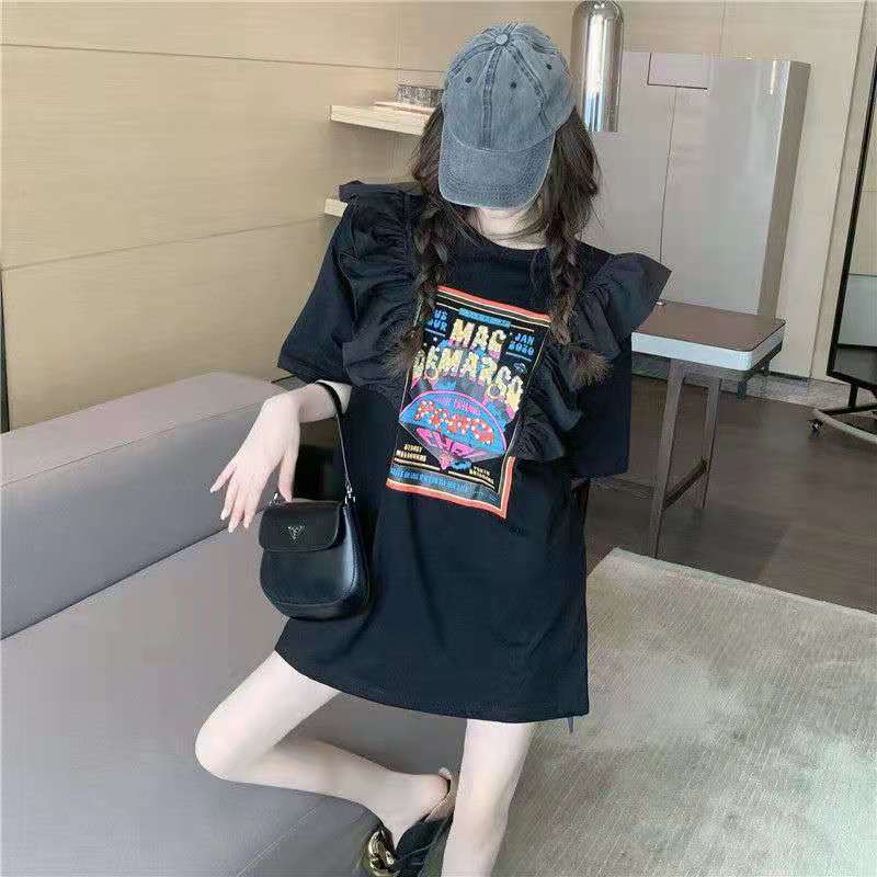 Heavy Industry Trend T-shirt Women's New Summer Thin Casual Short Sleeves