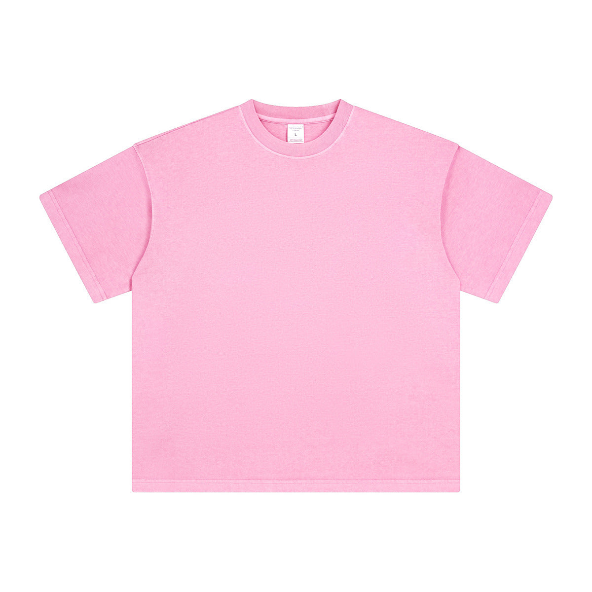 Washed And Worn Dyed Bright White Short Sleeve T-shirt