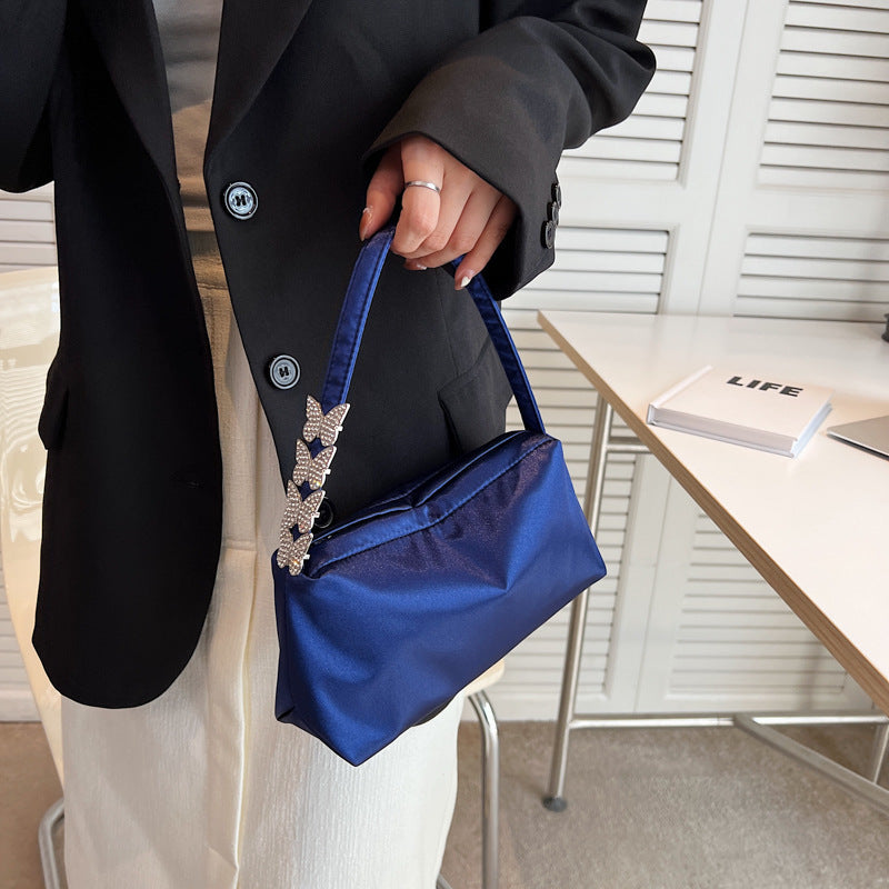 One-shoulder Cross-body Texture Portable Bag For Women