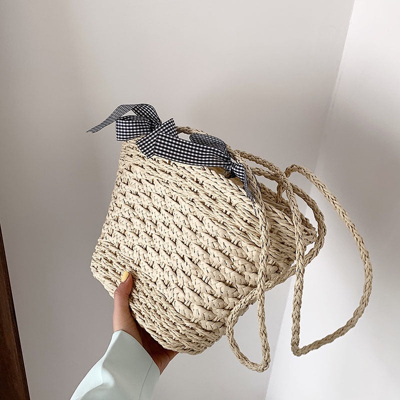 Fashion All Match Straw Woven Shoulder Bag