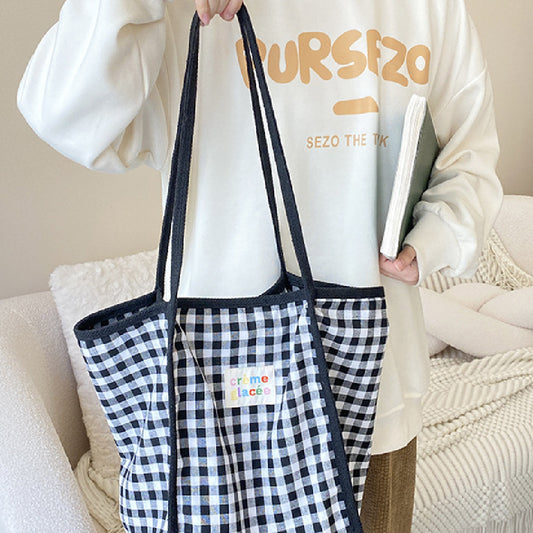 Fashion Special Multicolor Plaid Shoulder Bag