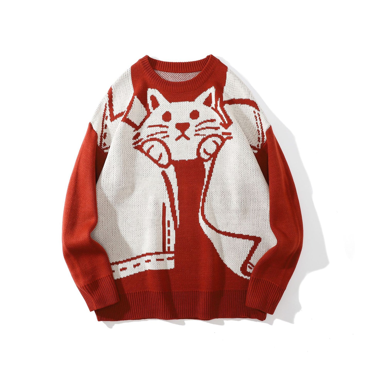Neutral Kitten Fun Niche Sweater