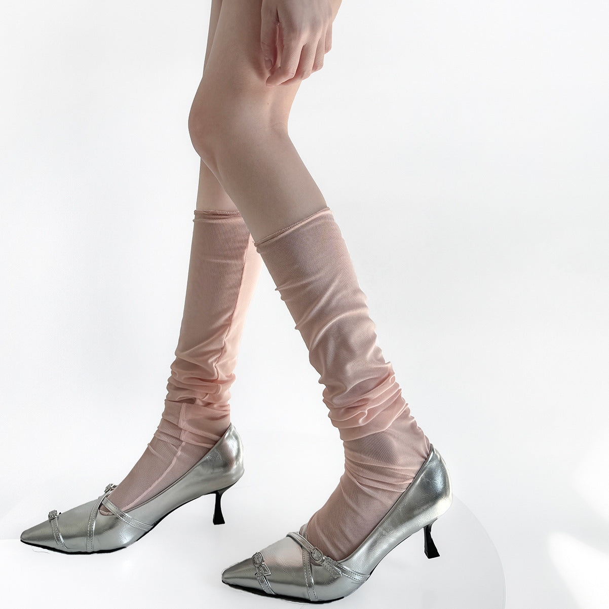 Lightweight, Slimming Mesh Socks For Women