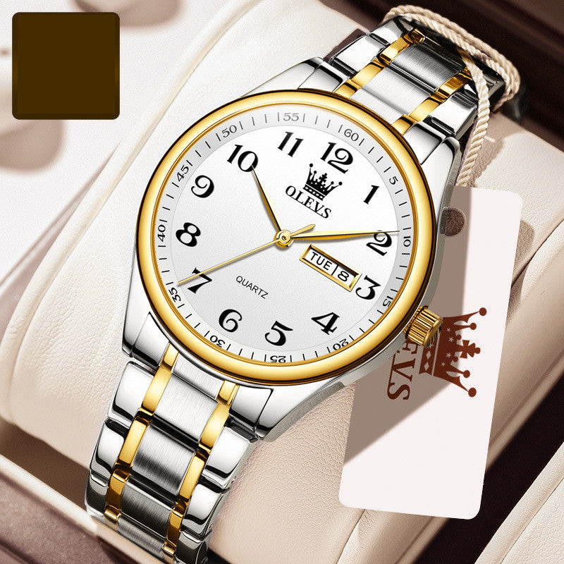 Waterproof Steel Band Calendar Trend Men's Watch Men