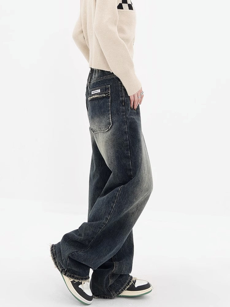 Autumn Retro Design Women's High Waist Jeans