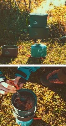 Widesea Outdoor Cookware Set Heat-Collecting Energy-Boosting Camping Cooking Gear