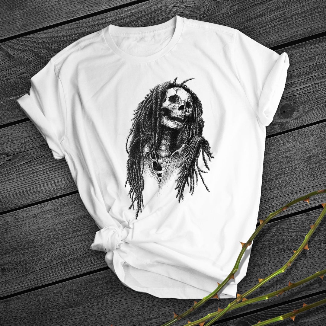 Skull Print Short-sleeved Fabrics
