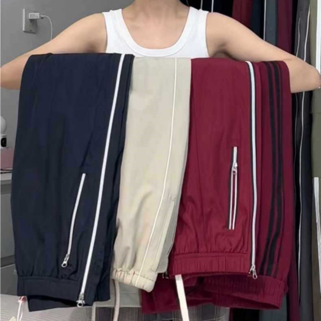 Side Zipper Sports Pants Women's Loose Casual Pants