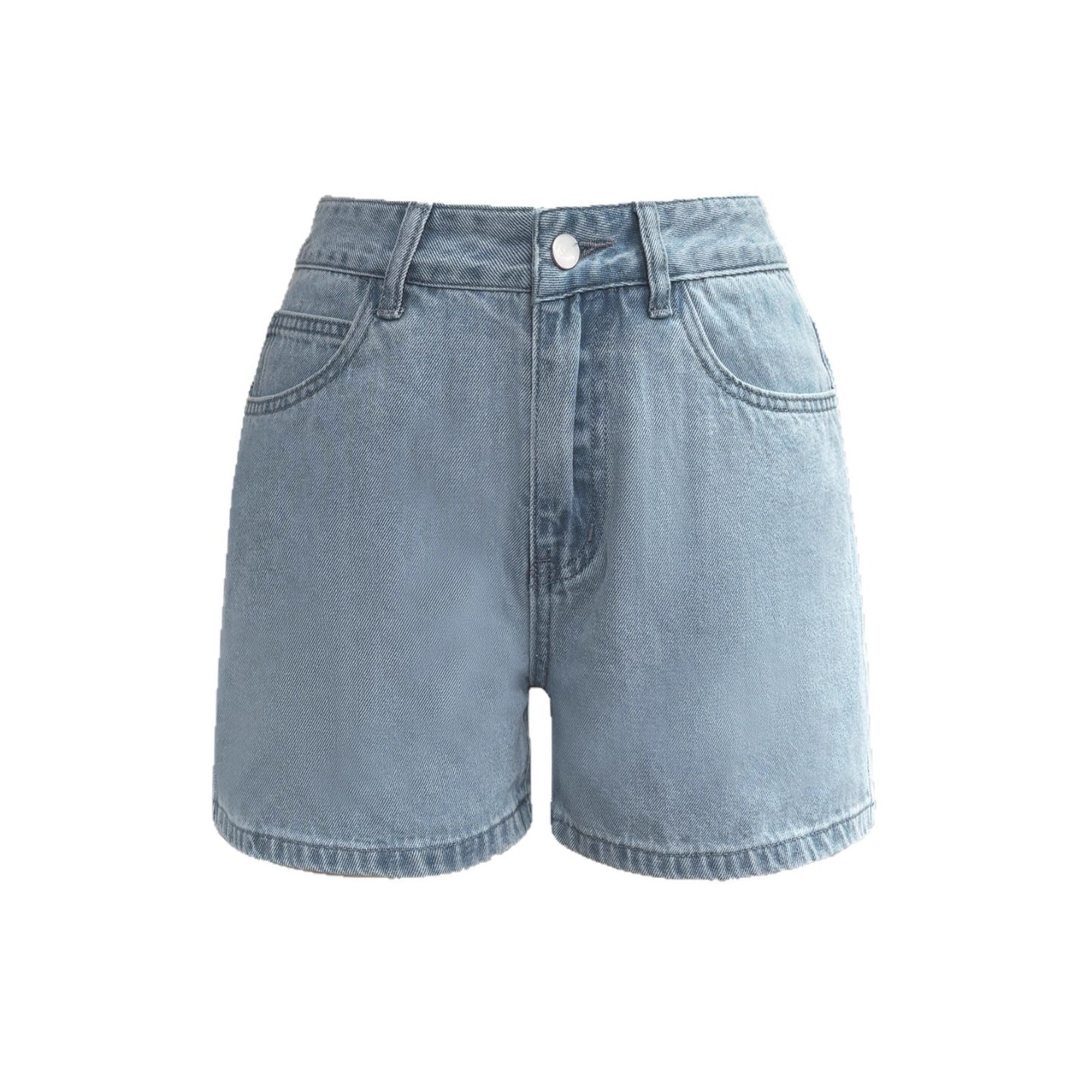 American-style Vintage Distressed Washed Mini Denim Shorts