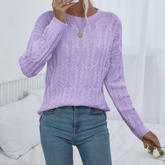 Idle Style Solid Color Sweater Women's Autumn And Winter Soft Glutinous