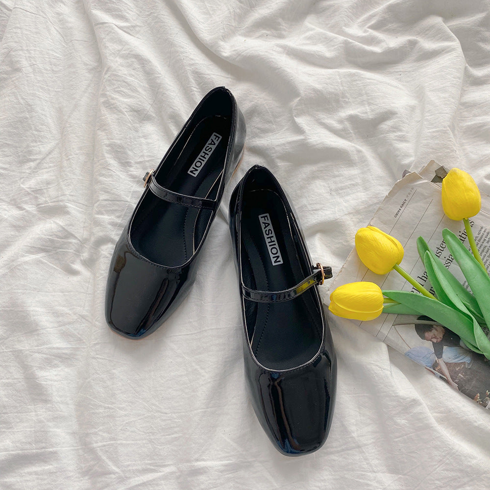 New Thick Heel Square Toe Women's Pumps
