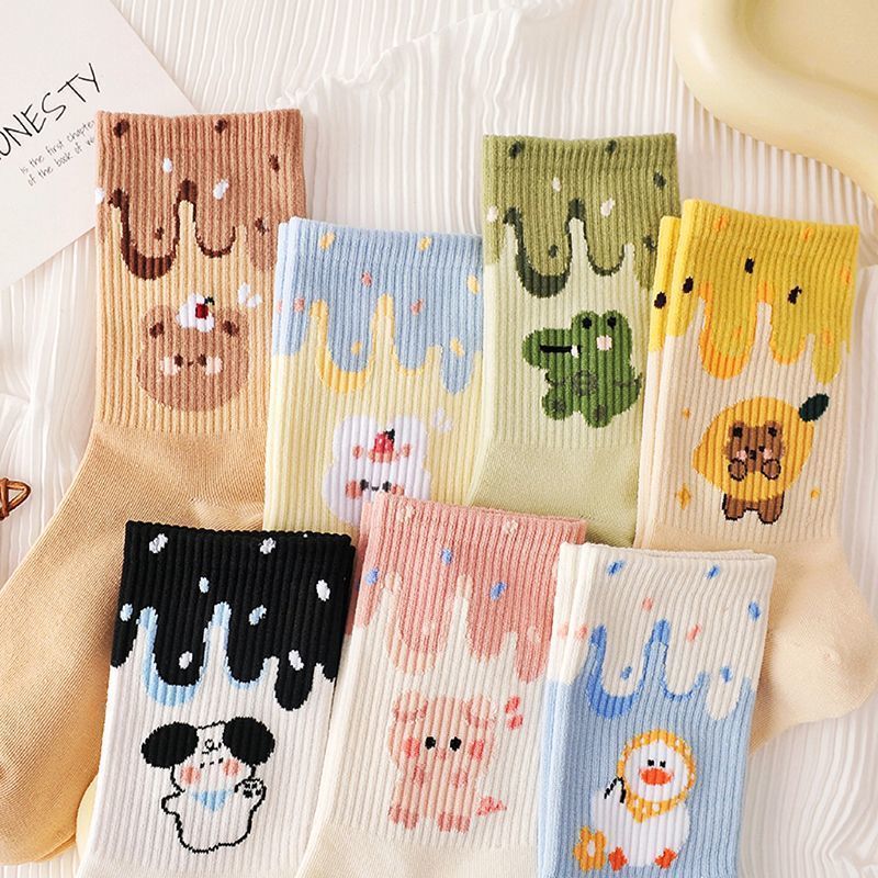 Middle Tube Female Student Middle Tube Korean Style Sweet Cute Japanese Trendy Socks