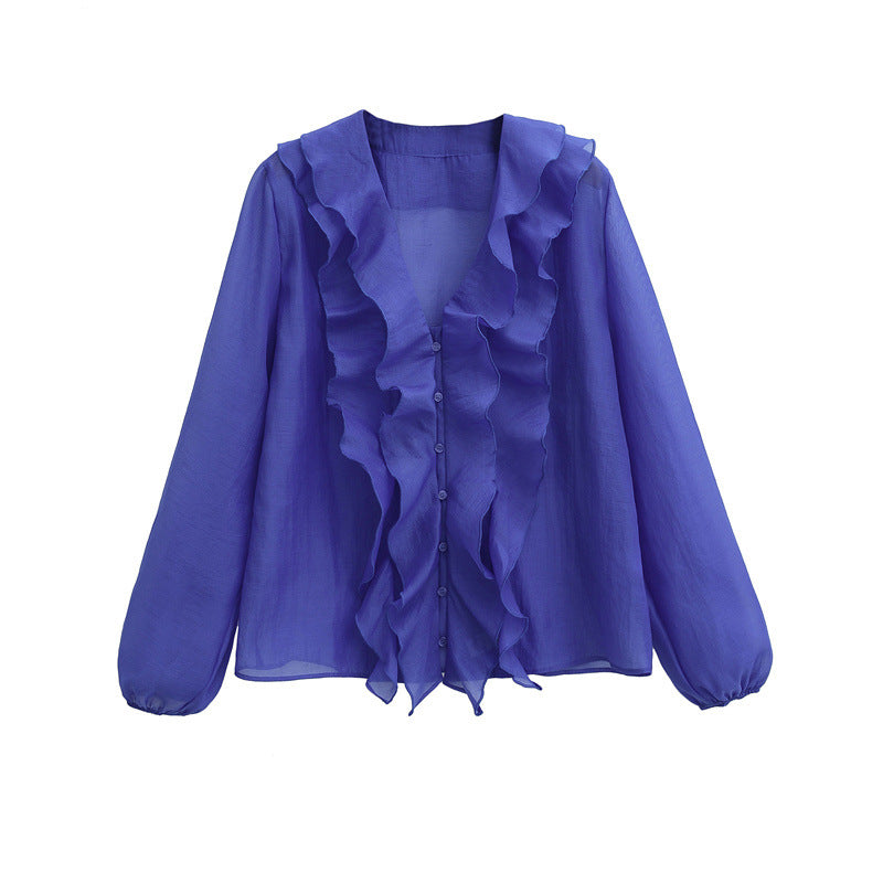 Women's Fashionable Temperamental All-match Long Sleeve Shirt