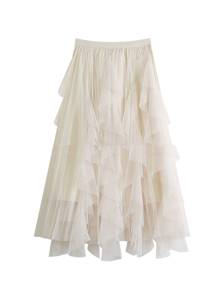 Fairy Skirt Pleated Irregular Spring And Autumn