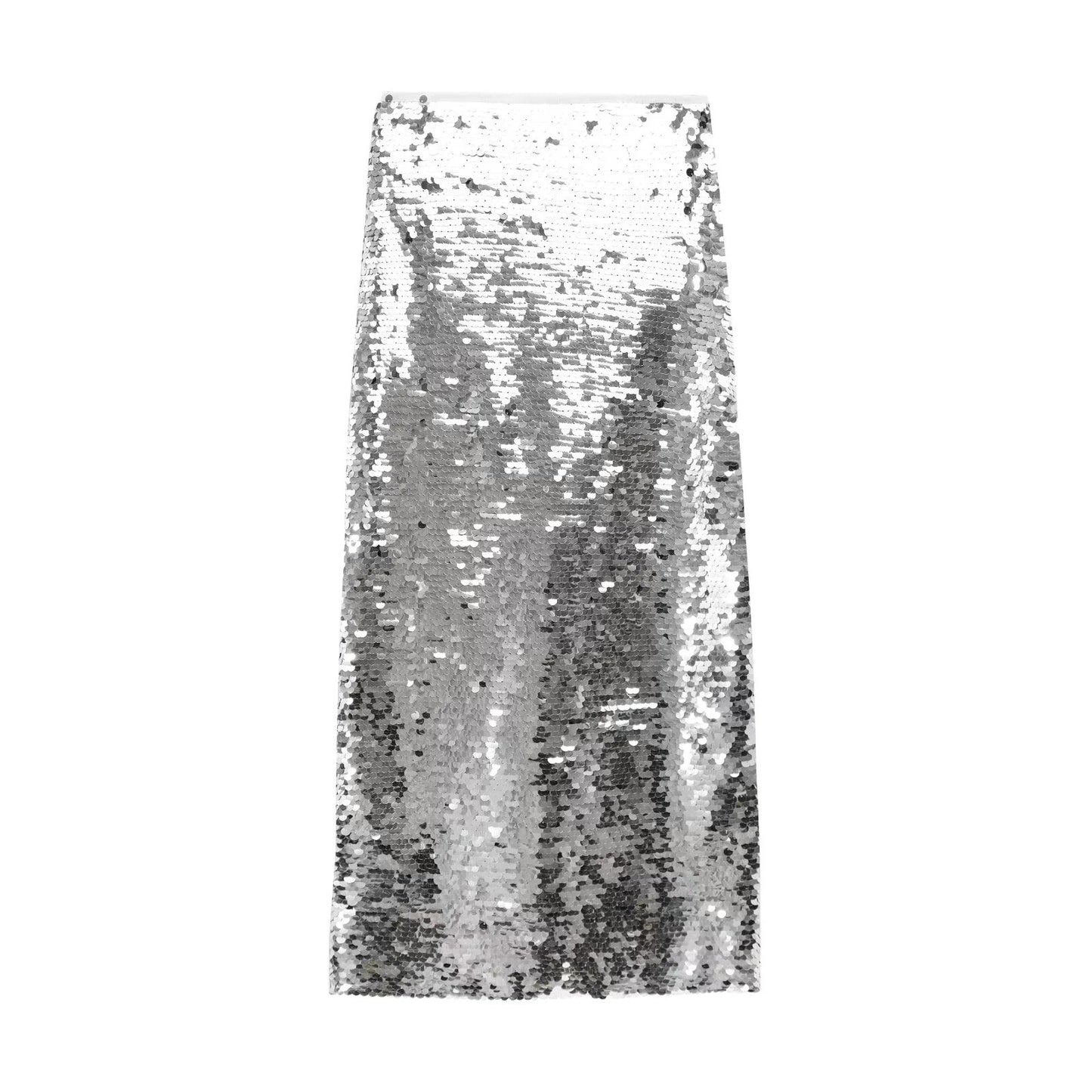 Women's Solid Color Party Shiny High Waist Sequined Skirt