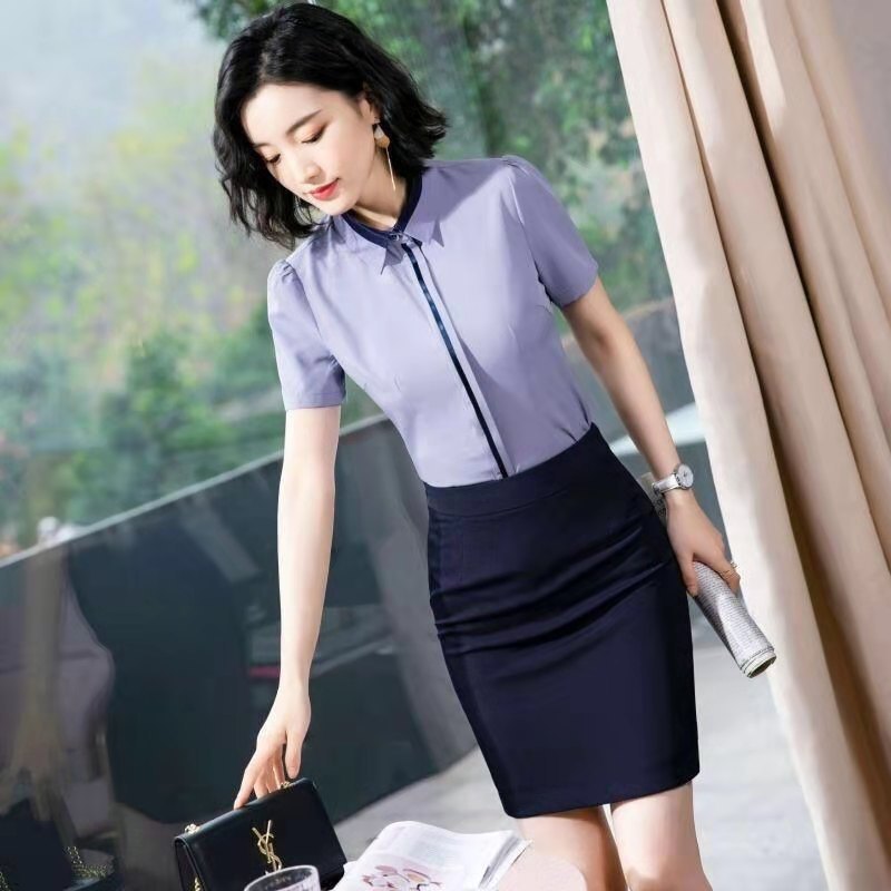 Long Sleeve Hidden Hook Slim Fit Light Gray Business Shirt