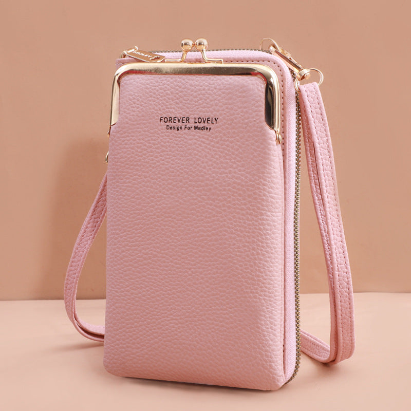 Korean Style Pull Crossbody Bag Chain Vertical Ladies Bag