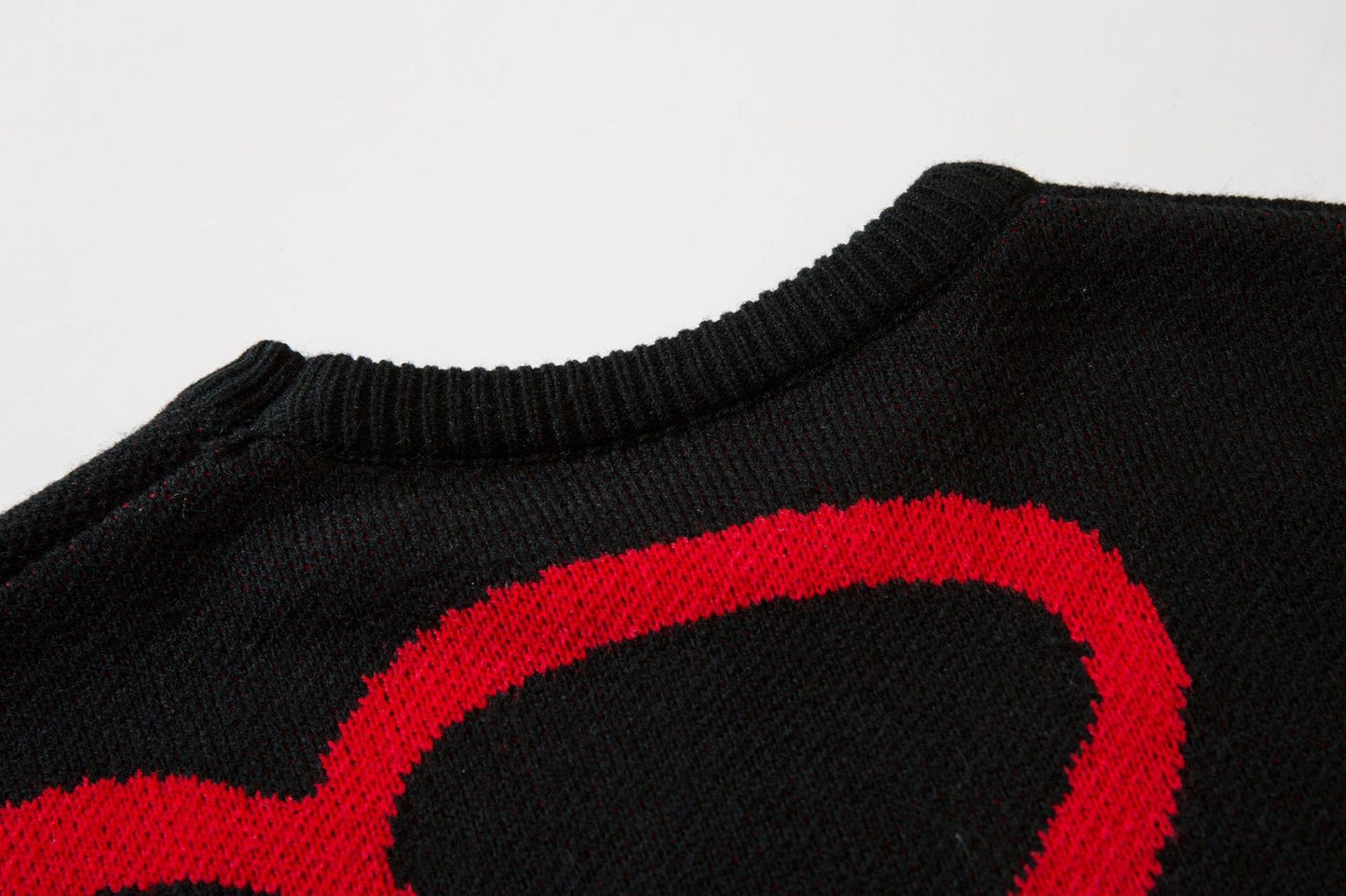 Dark American Sweater Heart Graffiti Sweater