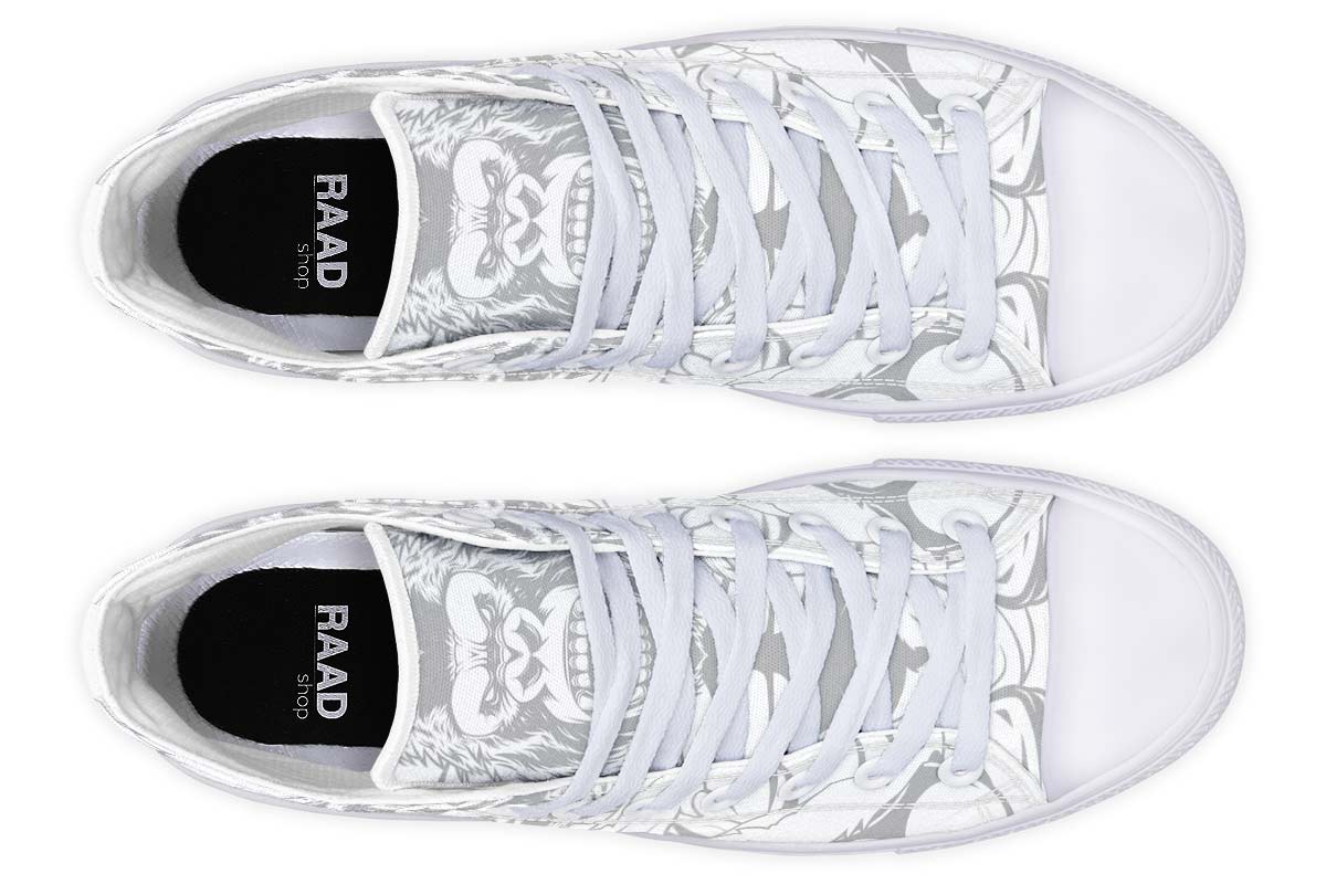 Printed Couple High-top Canvas Shoes