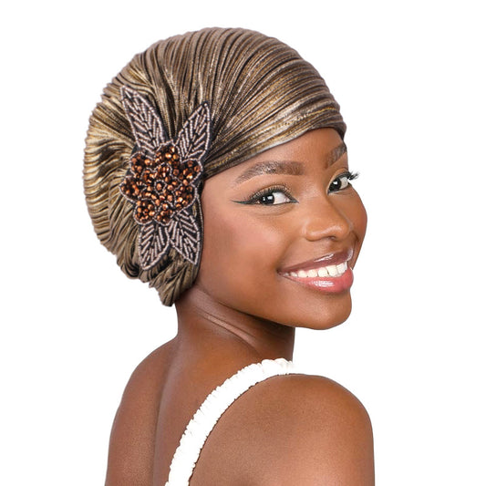 Women's Casual Pleated Ethnic Fabric Headscarf