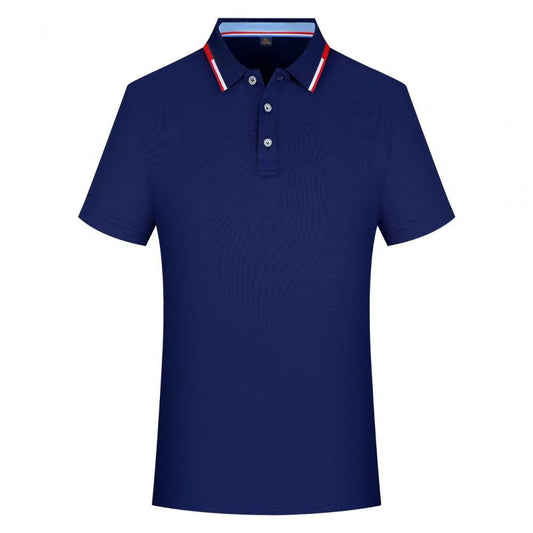Color Block Short-sleeved Polo Shirt