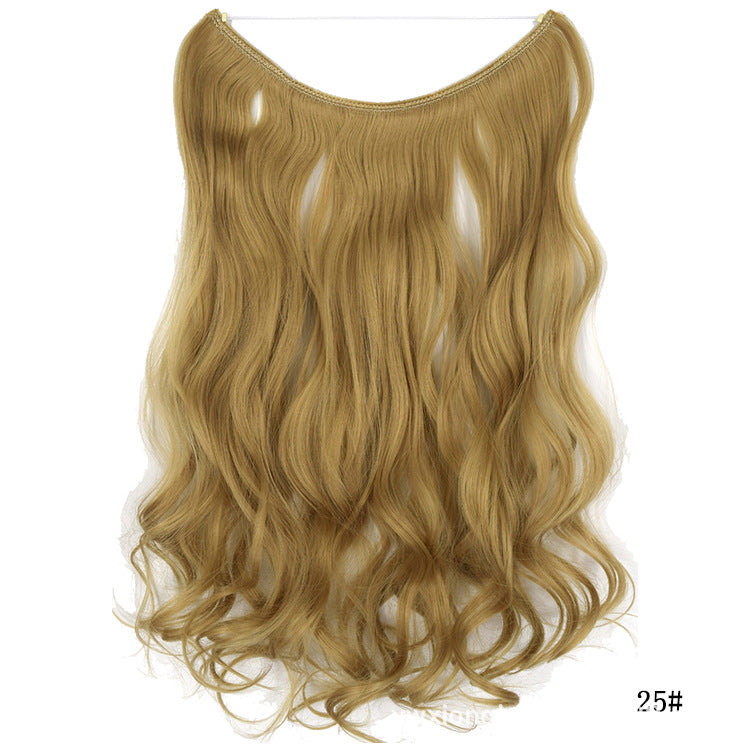 Women's One-piece Seamless Hair Extension Wig Set