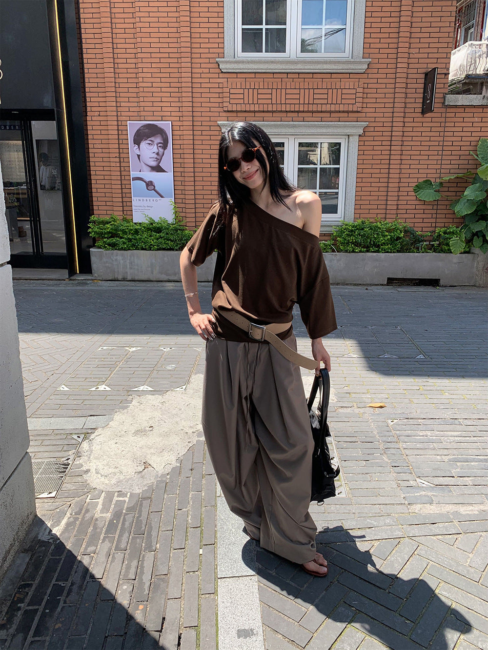 Chic Pleated Wide-leg Pants For Women Summer Style Relaxed Fit