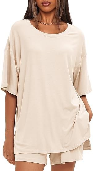 Simple Solid-Color Summer Commuter Loungewear Set