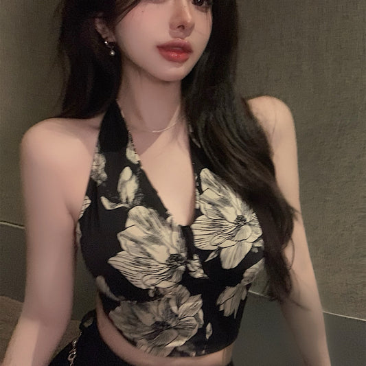Women's Floral V-neck Sleeveless Camisole