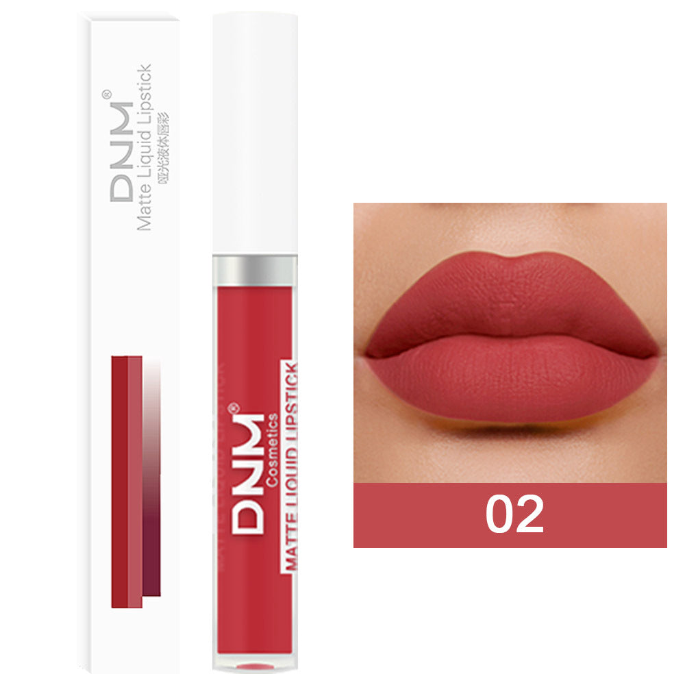 19-color Matte Lip Gloss Waterproof Long-lasting Long Lasting And Does Not Fade Lip Lacquer