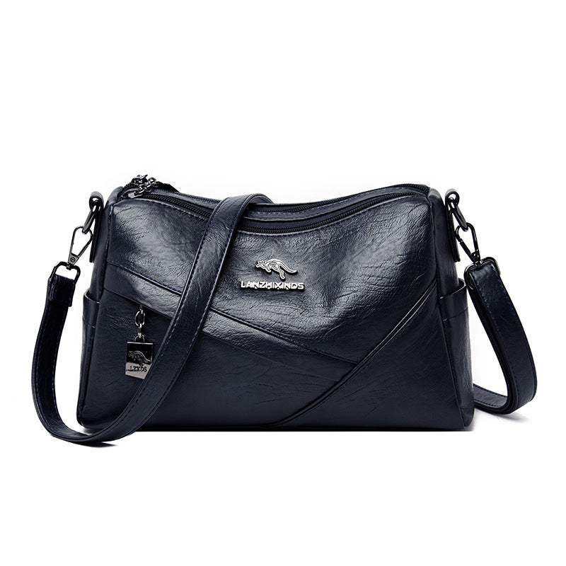 Ny Fashion Skulderrem i Blødt Læder Stor Kapacitet Crossbody Taske