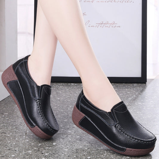 Women's Platform Muffin Wedge Casual Shoes